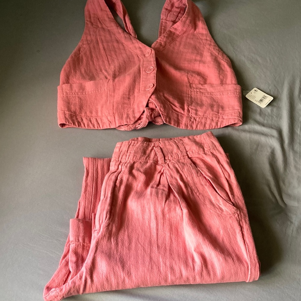 Bundle top and pants (free people)